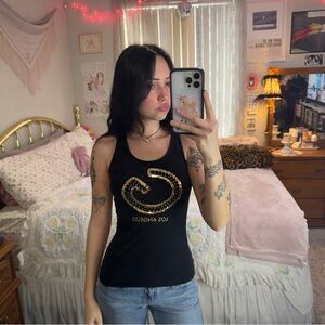 Y2K bling tank